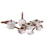 Jogo de Panelas 6 Peças Brinox Ceramic Life + Panela de Pressão - Vanilla - 1