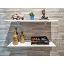 Ver imagem 3 de Kit 2 Prateleiras Brancas 100% Mdf 60x20 C Suporte Tucano