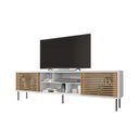 Ver imagem 6 de Rack para TV até 75 Polegadas Industrial 220cm em BP Porta Ripada Multiverso