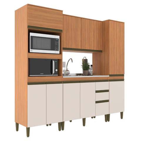 Cozinha Modulada Cecilia 4 Peças, com Paneleiro
