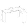 Mesa para Computador Canto Office Mitchell Nogal - 2