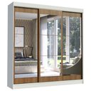 Ver imagem 2 de Guarda-roupa Casal Madesa Istambul 3 Portas de Correr de Espelho 3 Gavetas
