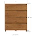 Ver imagem 4 de Cômoda 80cm com 4 Gavetas Multimóveis Cr35243 Nature