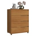 Ver imagem 1 de Cômoda 80cm com 4 Gavetas Multimóveis Cr35243 Nature