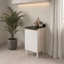 Ver imagem 6 de Balcão com Tampo 1 Porta MDF 40 cm Kali 1221822 Bianco Toq Branco Nicioli
