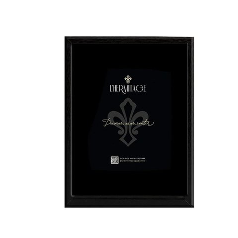 Porta Retrato L'hermitage Frame em Mdf 10x15cm Preto 30755