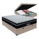Ver imagem 1 de Cama + Box Casal com Base Baú Europillow Mola Ensacada Cor:bege
