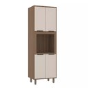 Ver imagem 1 de Torre Cozinha C/ Nicho Microondas / Forno 70 - Módulo Cozinha Aspen - Luciane 0416:vanilla / Beige