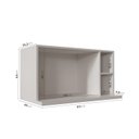 Ver imagem 2 de Nicho para Microondas  com Prateleira Furnish Cor Branco