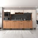 Ver imagem 1 de Cozinha Completa Alana 12 Portas 1 Gaveta Freijó/off White - Jcarvalho