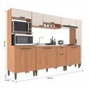Ver imagem 4 de Cozinha Completa Alana 12 Portas 1 Gaveta Freijó/off White - Jcarvalho