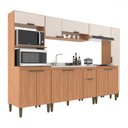 Ver imagem 2 de Cozinha Completa Alana 12 Portas 1 Gaveta Freijó/off White - Jcarvalho