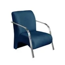 Ver imagem 4 de Poltrona Azul Suede Venus Premium - Santo Box Fr