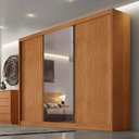 Ver imagem 4 de Guarda Roupa Casal Lôgan 3 Portas 1 com Espelho 8 Gavetas Cinamomo - Novo Horizonte