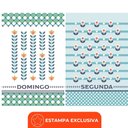 Ver imagem 4 de Pano de Prato Copa Lepper Estampado Semaninha Pop 40cm X 60cm 7 Peças