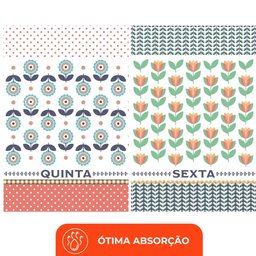 Pano de Prato Copa Lepper Estampado Semaninha Pop 40cm X 60cm 7 Peças - 6