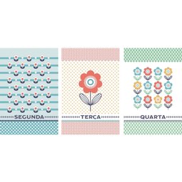 Pano de Copa Lepper Estampado Semaninha Pop 40cm X 60cm 7 Peças - 3