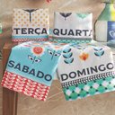 Ver imagem 3 de Pano de Prato Copa Lepper Estampado Semaninha Pop 40cm X 60cm 7 Peças