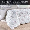 Ver imagem 5 de Jogo de Cama Casal King Size Selin 100% Algodao Quentinho:cinza