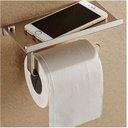 Ver imagem 1 de Papeleira com Suporte para Celular Cromado - 001022