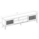 Ver imagem 4 de Rack para TV até 75 Polegadas Industrial Retrô 220cm em BP Porta Telada Multiverso