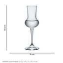 Ver imagem 2 de Jogo 6 Peças Taça de Cristal Bormioli Rocco 80ml Transparente 16x5x5cm Vinho Bar