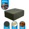 Cama Box Para Cachorro e Pet Quadrado Confortável Luna Veludo Light Cinza Light Matrix - 2