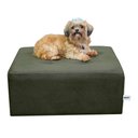 Ver imagem 1 de Cama Box Para Cachorro e Pet Quadrado Confortável Luna Veludo Light Cinza Light Matrix