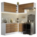 Ver imagem 3 de Armário de Cozinha Completa de Canto 349cm Branco/Rustic Glamy Madesa 07