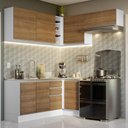 Ver imagem 1 de Armário de Cozinha Completa de Canto 349cm Branco/Rustic Glamy Madesa 07