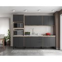 Ver imagem 3 de Cozinha Modulada Firenze Fhr001 Avena Touch Grafito - Demóbile