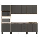 Ver imagem 1 de Cozinha Modulada Firenze Fhr001 Avena Touch Grafito - Demóbile