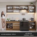 Ver imagem 7 de Armário de Cozinha Completa 260cm Rustic Glamy Madesa 04
