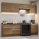 Ver imagem 1 de Armário de Cozinha Completa 260cm Rustic Glamy Madesa 04