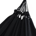 Ver imagem 3 de Kit Rede de Dormir Casal Preta + Ganchos Costura Reforçada