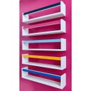Ver imagem 4 de Prateleira Livros Infantis Colorida Nicho Parede Organizador