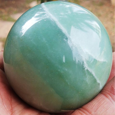 Bola - Quartzo Verde - 421gr Cristal Quartzo Verde