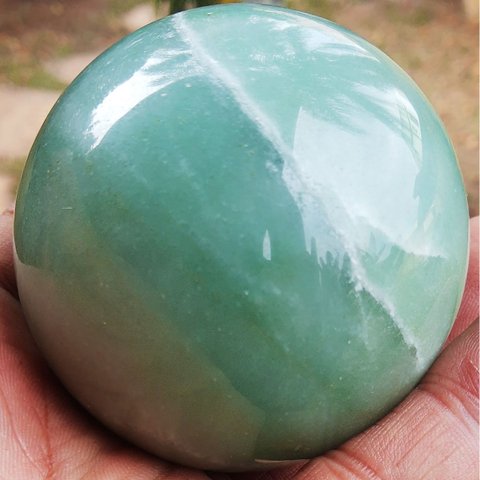 BOLA - QUARTZO VERDE - 421GR CRISTAL QUARTZO VERDE