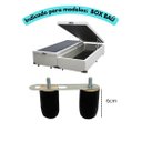 Ver imagem 2 de Pés de Madeira para Box Baú 6cm de Altura - (Preto) - 6 Uni