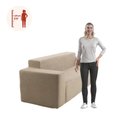 Ver imagem 4 de Sofá 3 Lugares Kappesberg 236cm Boucle Capuccino