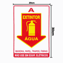 Ver imagem 2 de Combo 3 Placas De Sinalização Extintor A Água 20X30 Acesso - X-712 F9e