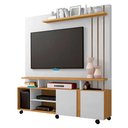 Ver imagem 2 de Estante Home Valência com 2 Portas e Painel para TV até 55 Polegadas Permóbili Off White/Nature