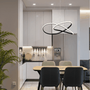 Ver mais imagens de Lustres Pendente Metal Led Integrada Moderno Sala de Estar