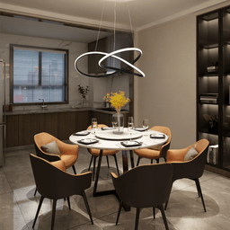 Lustres Pendente Metal Led Integrada Moderno Sala de Estar - 4