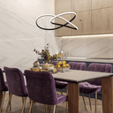 Ver imagem 5 de Lustres Pendente Metal Led Integrada Moderno Sala de Estar