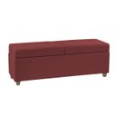 Ver imagem 4 de Canto Alemão Recamier Bau + Painel Paris 140cm Suede Bordo - Clique Decor