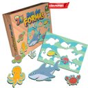 Ver imagem 2 de Brinquedo Jogo Das Formas Animais Marinhos em Mdf +3 Anos Paper Toy