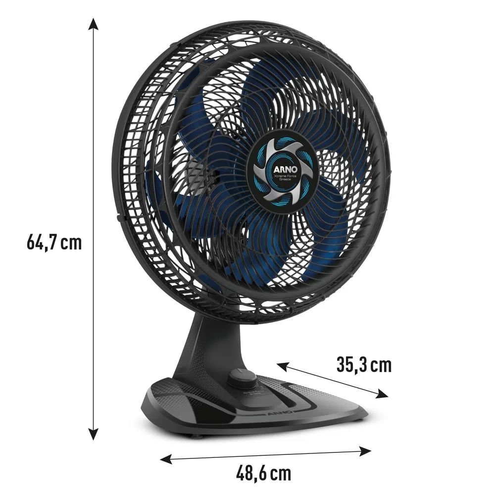 Ventilador Arno Xtreme Force Breeze 40cm Mesa Preto Vb40 – 127 Volts - 9