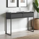 Ver imagem 1 de Aparador Buffet Monaco Industrial 2 Gavetas MDP 110cm Preto Casah