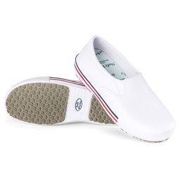 Sapato Soft Work Antiderrapante Bb80 Ca-37212:branco 1/35 - 1